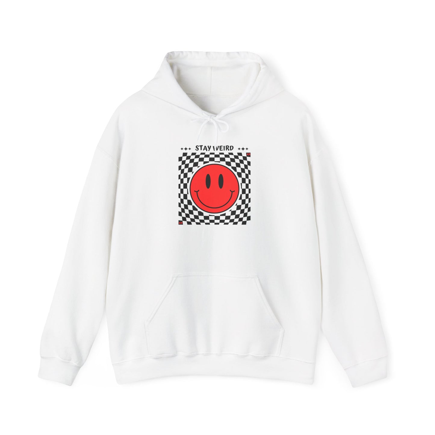 Stay Weird Smile Hoodie (Red)