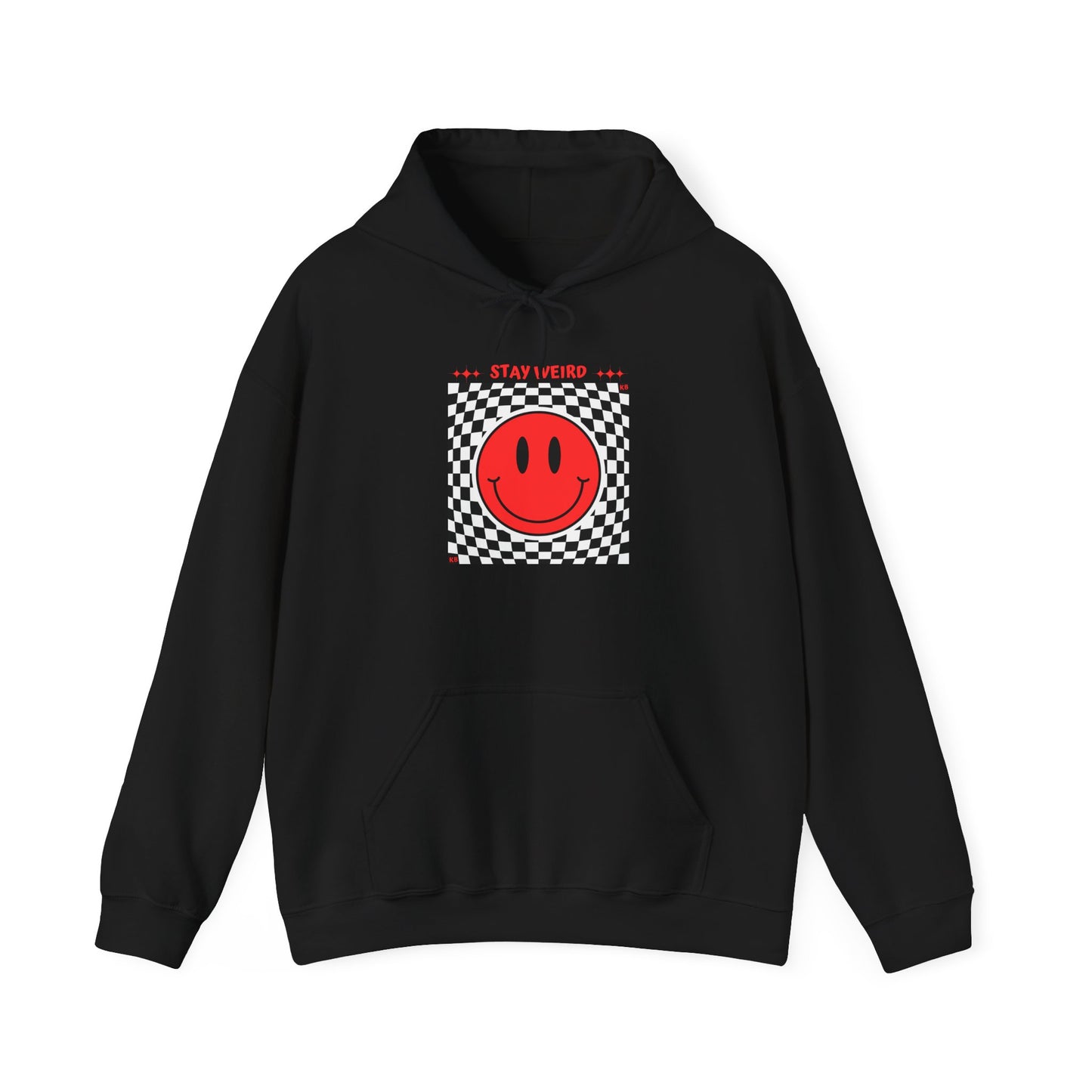 Stay Weird Smile Hoodie (Red)